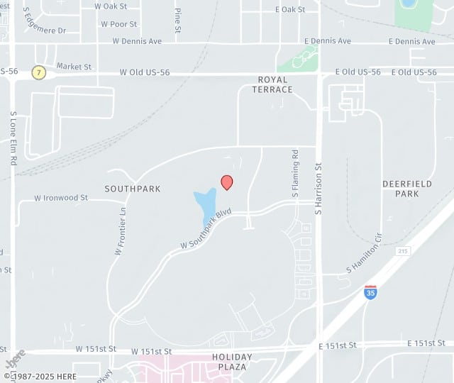 Location Map: 1337 South Fountain Dr Olathe, Kansas 66061
